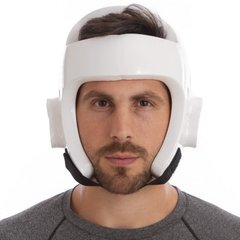 Шлем для тхэквондо WTF белый BO-2018, XL