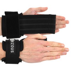 Накладки для подтягивания и тяги ANTI SLIP HAND GRIP EZOUS D-18 цвет черный