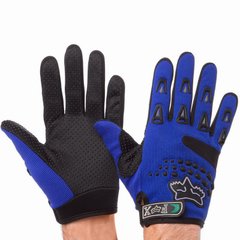Перчатки для мотоцикла текстильные FOX синие BC-4641, L