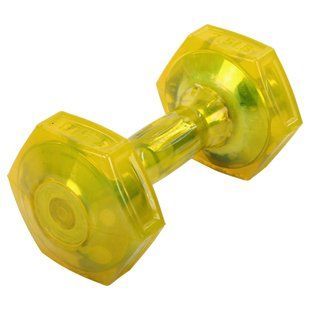 Гантель для фітнесу з TPU покриттям Zelart Jelly Urethane Coated Dumbbells TA-2946-7_5LB колір жовтий