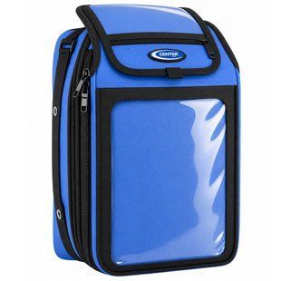 Сумка на бак мотоцикла на магнитах с окном под телефон Tank Bag SCOYCO MB08 цвет синий