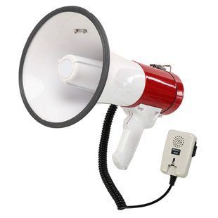 Громкоговоритель мегафон рупор ручной Yaochen HW-2007 20W белый-красный