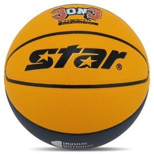 М'яч баскетбольний STAR 3ON3 BB4146C колір жовто-синій-білий
