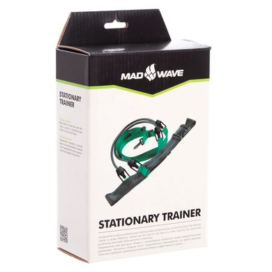 Поясной тренажер для плавания по разделительным дорожкам MadWave STATIONARY TRAINER M077401000W длина-1,1м черный