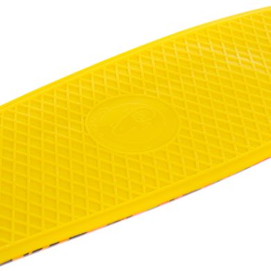 Скейт пенниборд ZOO FISH 56 см желтый SK-4442-2, Жёлтый