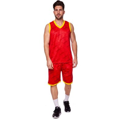 Форма баскетбольная мужская Lingo Camo красная LD-8003, 160-165 см