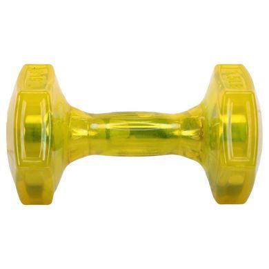 Гантель для фитнеса с TPU покрытием Zelart Jelly Urethane Coated Dumbbells TA-2946-7_5LB цвет желтый