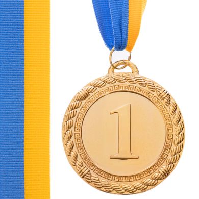 Медаль спортивная 65 мм (1 шт) C-6860 золото C-6860