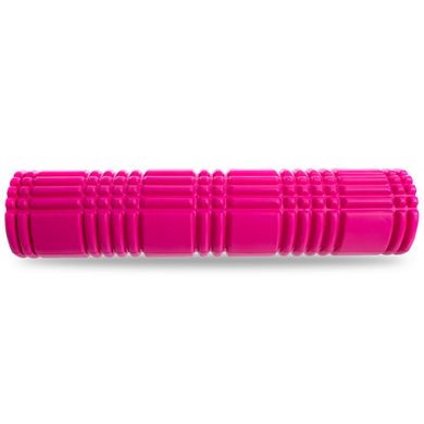Роллер для пилатеса и йоги Grid 3D Roller l-61см d-14,5см FI-4941, Розовый