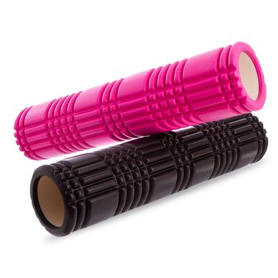 Роллер для пилатеса и йоги Grid 3D Roller l-61см d-14,5см FI-4941, Розовый