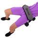 Пояс тренажер для сідничного містка регульований ваговий пояс PORTABLE HIP THRUST STRAP EZOUS L-04 сірий-чорний