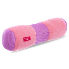 Болстер (валик) для йоги мягкий 36х11см FI-6990, Розовый