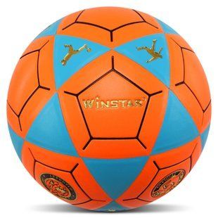 М'яч футбольний WINSTAR FB-00037 колір помаранчевий-чорний