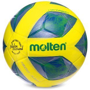М'яч футзальний MOLTEN F9A1500LB №4 PVC жовтий-синій