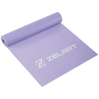 Лента эластичная для фитнеса и йоги Zelart FI-7682-1 цвет фиолетовый