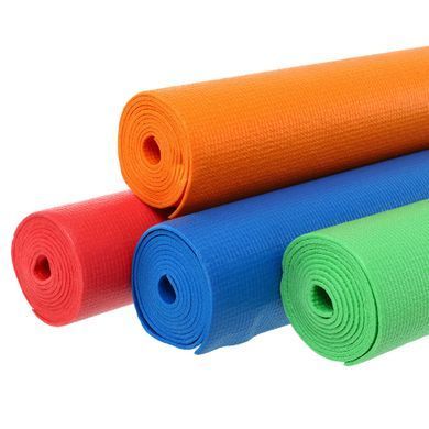 Коврик для фитнеса и спорта PVC Zelart FI-8721 цвет коралловый