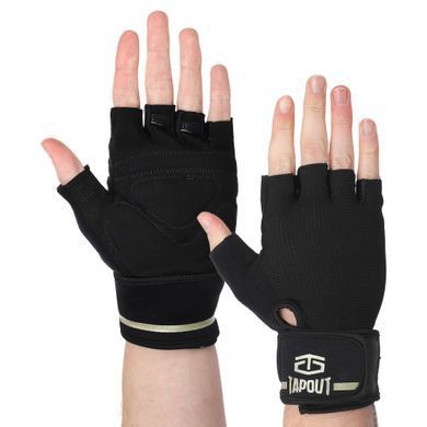 Перчатки для фитнеса и тяжелой атлетики TAPOUT SB168511 размер S цвет черный