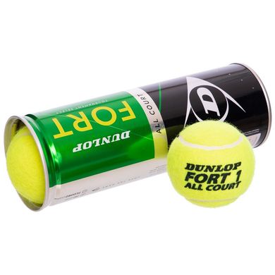 Мячи для большого тенниса DUNLOP FORT TOURNAMENT SELECT DL601315 3шт салатовый