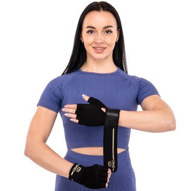 Перчатки для фитнеса и тяжелой атлетики TAPOUT SB168511 размер S цвет черный