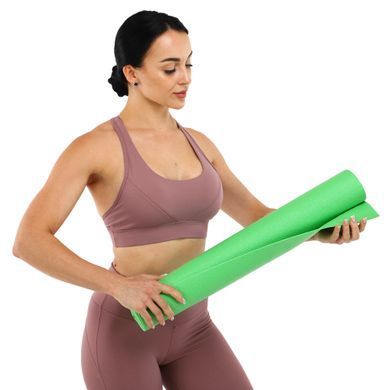 Коврик для фитнеса и спорта PVC Zelart FI-8721 цвет коралловый