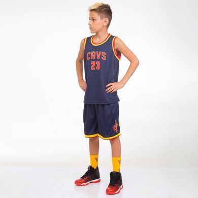 Форма баскетбольная детская NBA клуб Cleveland Cavaliers 23 4309 M-2XL синий-желтый