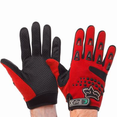 Мотоперчатки текстильные FOX красные размер L BC-4641, L