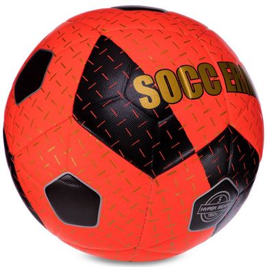 Мяч футбольный HYBRID SOCCERMAX FIFA FB-3124 цвет красный-черный