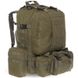 Рюкзак туристический со съемными поясными сумками 45 л TY-7100, Оливковый