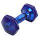Гантель для фитнеса с TPU покрытием Zelart Jelly Urethane Coated Dumbbells TA-2946-5LB цвет фиолетовый