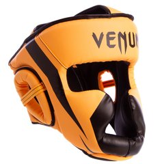 Шлем для единоборств с полной защитой оранжевый PU VNM CHALLENGER BO-7041