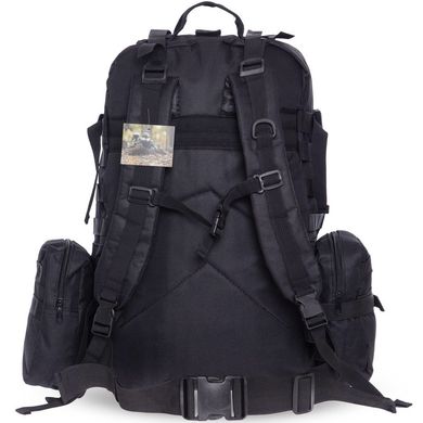 Рюкзак туристический со съемными поясными сумками 45 л TY-7100, Черный