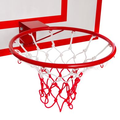 Баскетбольный щит с кольцом и сеткой 100x67см LA-6298
