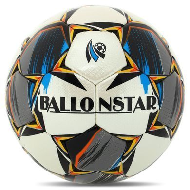 М'яч футбольний BALLONSTAR CRYSTAL BC-8166 колір білий-сірий