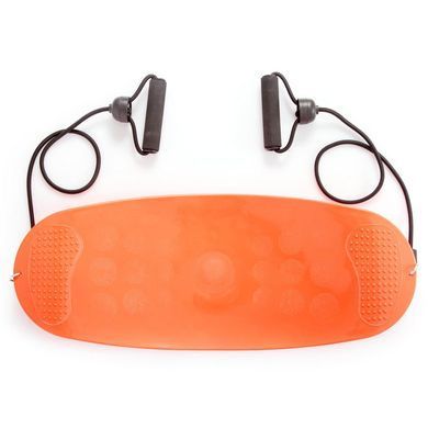 Дошка балансувальна з еспандерами WORKOUT BOARD TWIST Zelart FI-1753 колір фіолетовий