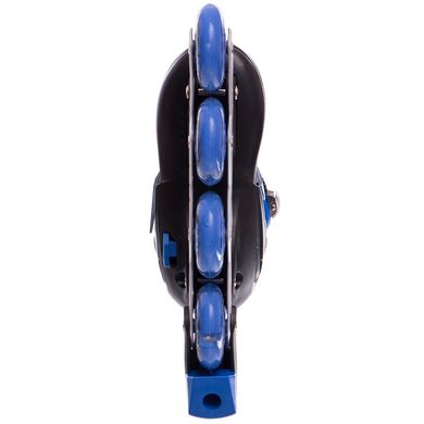 Кимплект (роликовые коньки, защита, шлем, сумка) JINGFENG синий SK-170, 31-34