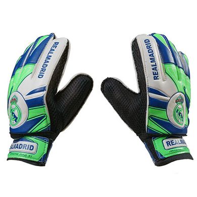 Вратарские перчатки для футбола с защитными вставками REALMADRID Latex Foam GGLG-RM1, 5