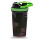 Шейкер TOP SHAKER BOTTLE Zelart FI-1869 цвет черный-салатовый