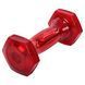 Гантель для фитнеса с TPU покрытием Zelart Jelly Urethane Coated Dumbbells TA-2946-2_5LB цвет красный