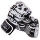 Перчатки для бокса SKULL FLEX на липучке черные BO-5493, 10 унций
