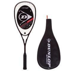 Ракетка для сквоша 27" DUNLOP D SR BLACKSTORM 4D GRAPHITE HL SQU/RKT DL773232 черный