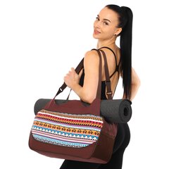 Сумка для йоги KINDFOLK Yoga bag Zelart FI-8366-1 оранжевый-голубой