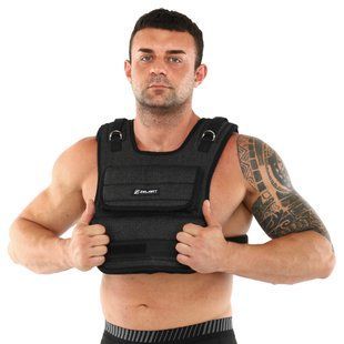 Жилет утяжелитель с регулируемым весом Zelart WEIGTH VEST TA-7805-10 вес-0,5-10кг черный