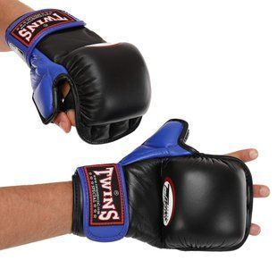Рукавиці Краби спарингові для MMA TWINS GGL-1 розмір XL колір чорний-синій