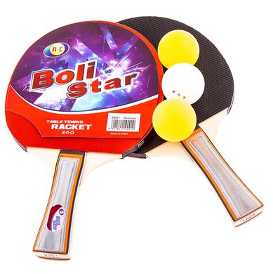 Набор (ракетки+шарики) для настолького тениса Boli Star 9001