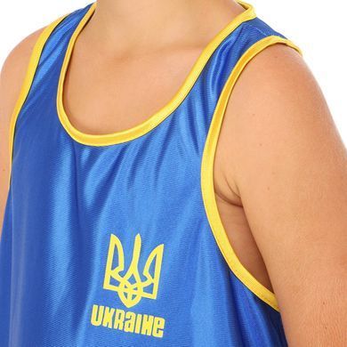 Форма боксерская детская майка и шорты Zelart UKRAINE CO-8941 размер S, рост 125-135см (24) цвет красный
