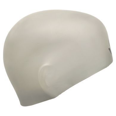 Шапочка для плавання силіконова стартова MadWave SOFT FINA Approved M053301 розмір L колір срібний