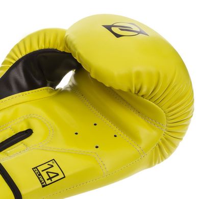 Перчатки боксерские черные на липучке ZELART PU BO-1370, 12 унций