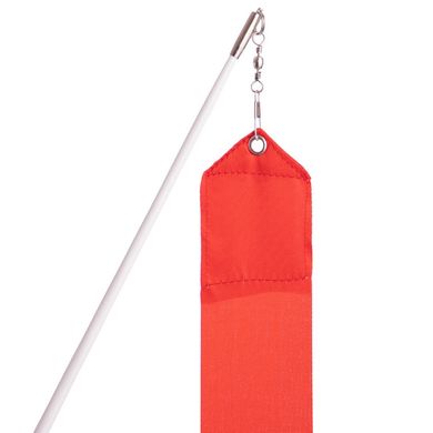 Гимнастическая лента 6 м с палочкой Lingo C-1762, Красный