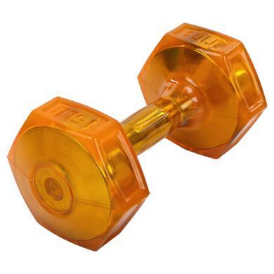 Гантель для фітнесу з TPU покриттям Zelart Jelly Urethane Coated Dumbbells TA-2946-15LB колір помаранчевий