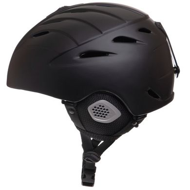 Шлем горнолыжный с механизмом регулировки MS-6295 черный (OF) M (55-58)
